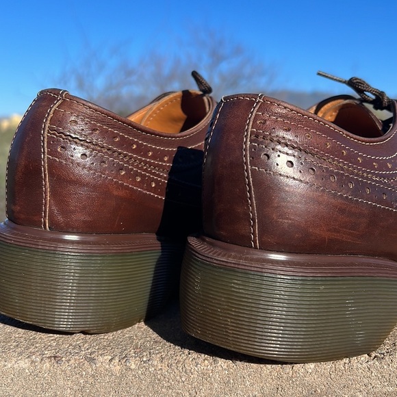 🏴󠁧󠁢󠁥󠁮󠁧󠁿 Dr. Martens MIE Brogue Wingtip Babydoll Platform Y2K Oxfords UK 8 - Picture 14 of 17